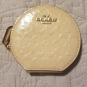 Coach round coin purse.